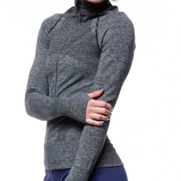 IAB MFG Carbon Seamless Full Zip Jacket in Gray Size Medium - Picture 6 of 8